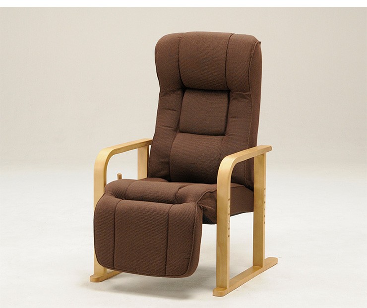 光製作所 高座椅子 スモモ 座椅子 木製 高脚式 高さ調整 高齢者