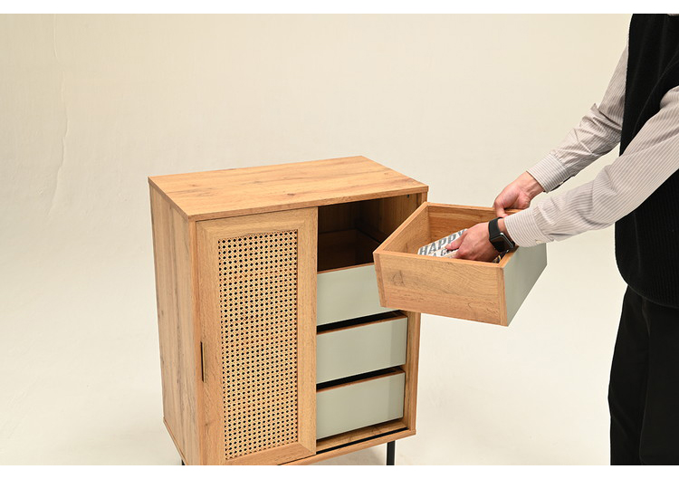 ラタン チェスト 幅45cm 天然ラタン 収納 引き出し ほぼ完成品