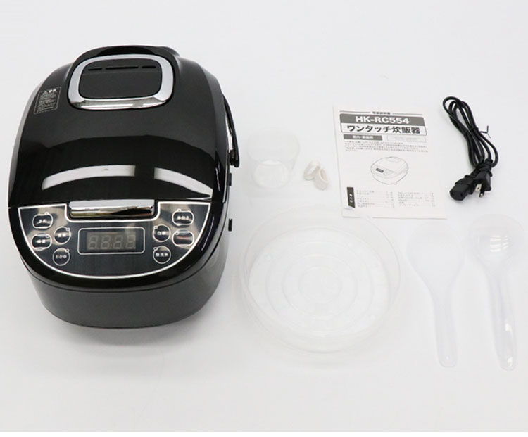 マイコン炊飯ジャー 5合炊き 炊飯器 HK-RC554 ブラック ブラウン 早