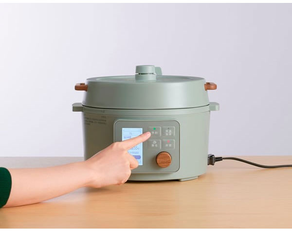 電気圧力鍋 3L ヘルシー アイリスオーヤマ 液晶タイプ KPC-MA3-G