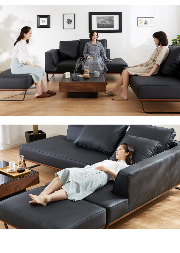 ソファ カウチソファ ソファー sofa 185 コーナーソファ 合皮 EPU 