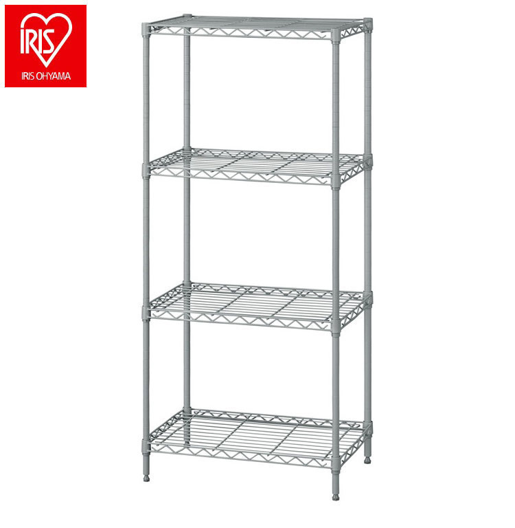 アイリスオーヤマ カラーメタルラック 幅55cm 4段 CMM-55124