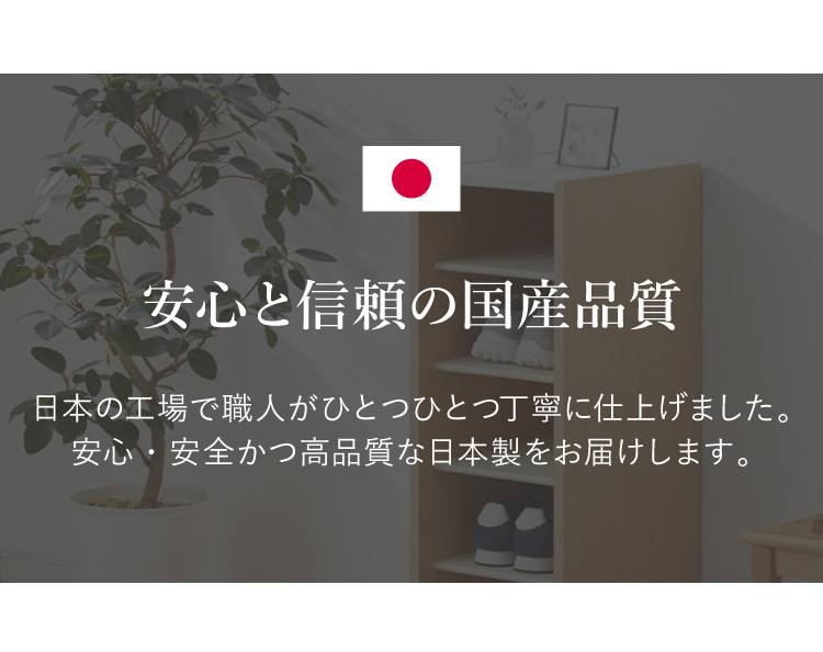 日本製 棚板が外せて洗える シューズラック シューズボックス 幅30