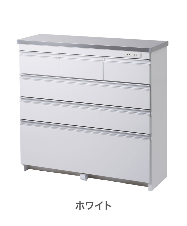 完成品 日本製 キッチンカウンター ステンレス天板 幅90 高さ85 完成品 日本製 キッチンカウンター ステンレス天板 幅90 高さ85