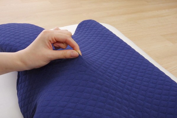 ピロー 洗える 低反発 いびき解消 5WAY枕 ネイビー 約64×35×3~8cm 代引
