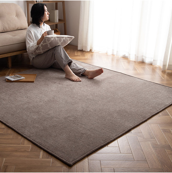 シェニールラグ 130×180cm 高級感 爪が引っ掛かりにくい 厚み7mm 滑り