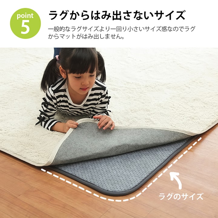 ラグ 下敷き 滑り止め 滑りにくい 防音 へたりにくい ボリューム ラグ 下敷き 滑り止め 滑りにくい 防音 へたりにくい ボリューム