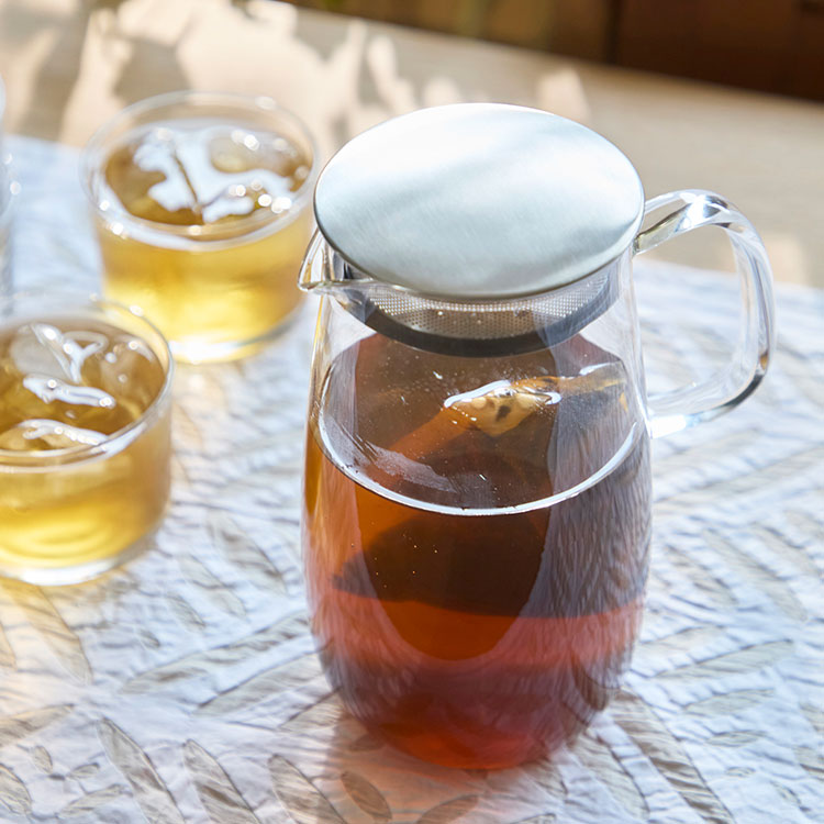 日本製 冷水筒 1L 麦茶 ピッチャー フィルター付き 食洗機対応 電子