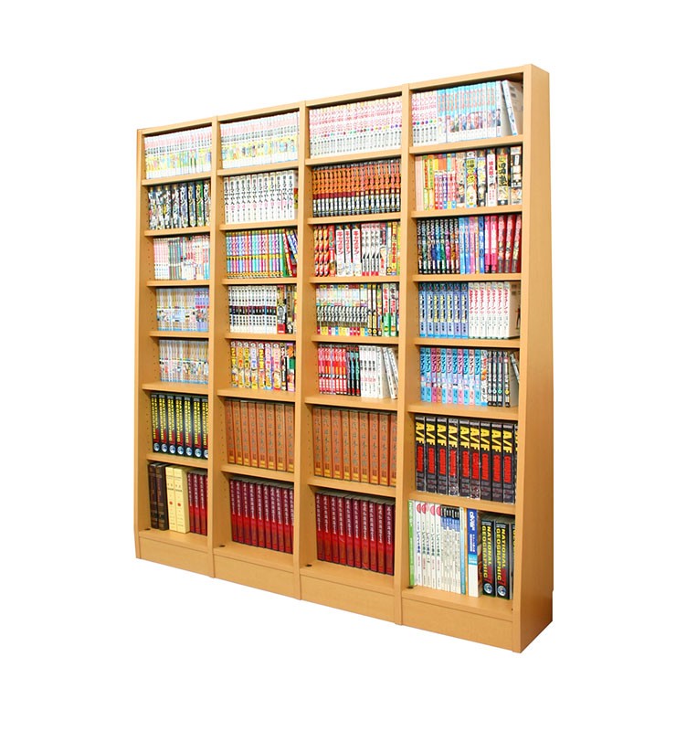 ふえるくん 日本製 収納 ブック収納 マンガラック マガジンラック 国産 代引不可 リコメン堂 通販 Paypayモール 四連結 4連結 ユニット 本棚 ふえるくん 本体 ブックラック 棚 収納棚 ユニット