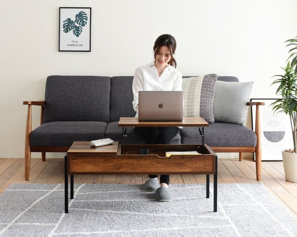 リフトテーブル 昇降テーブル 94.5×40cm リフティングテーブル