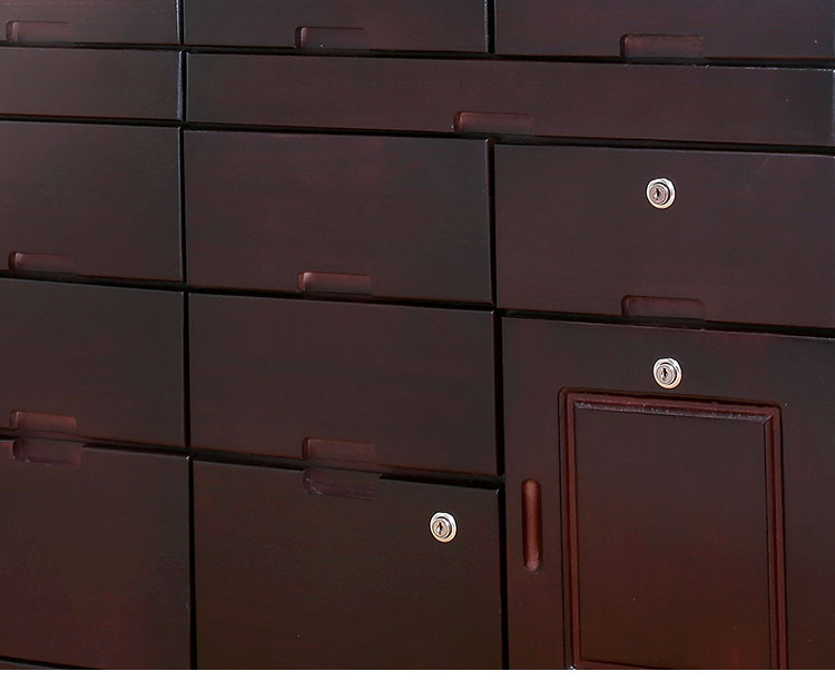 桐製 マルチラック 120cm 引出し 引き出し 多段収納 チェスト 隠し