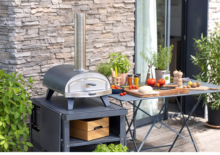 ピザオーブン ZiiPa PIANA コンパクト ピザ窯 温度計付き ピザストーン