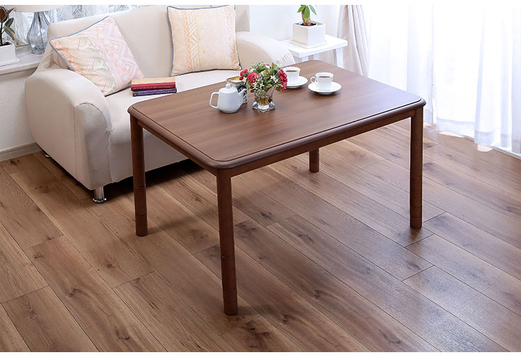 高さ6段階こたつ 105×75cm 高さ調節 こたつテーブル センターテーブル