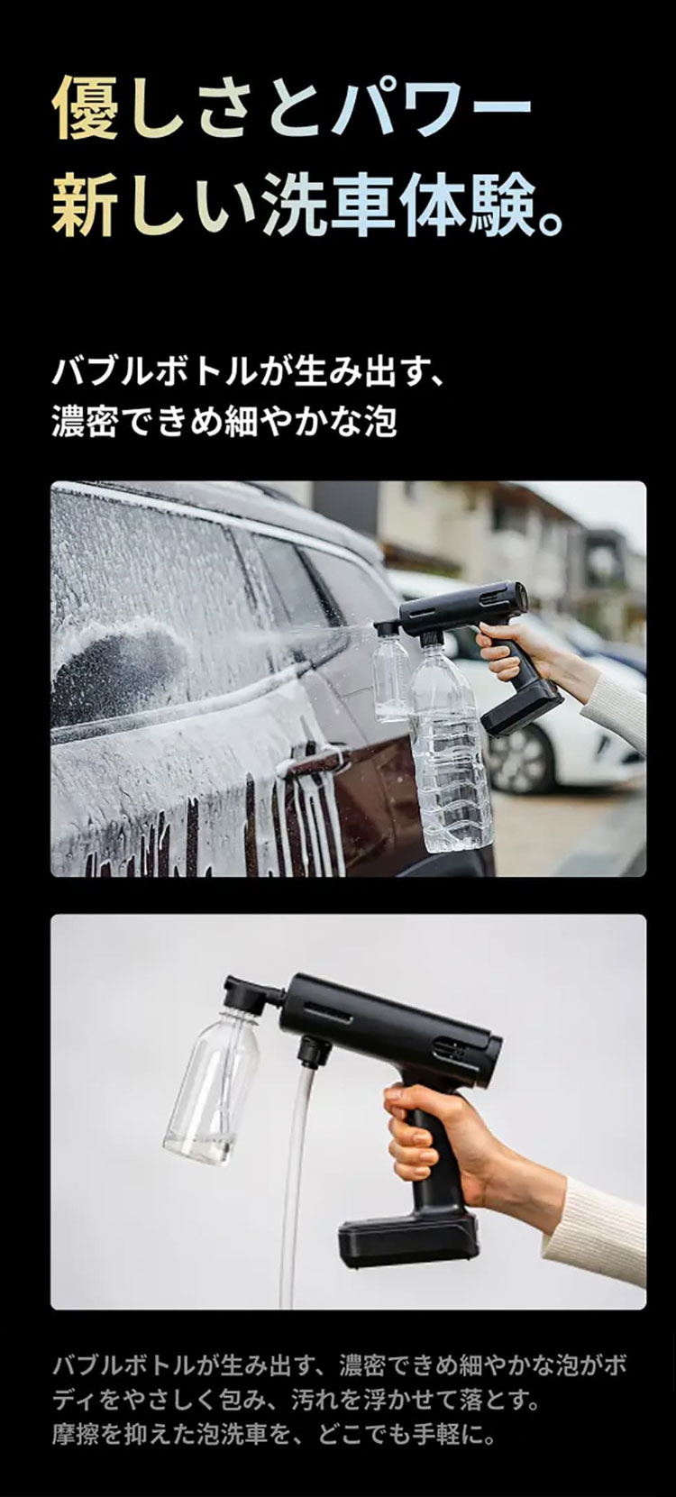 T-PROFESSIONAL コードレス高圧洗浄機 ハンディ型 高圧洗浄機 ザ