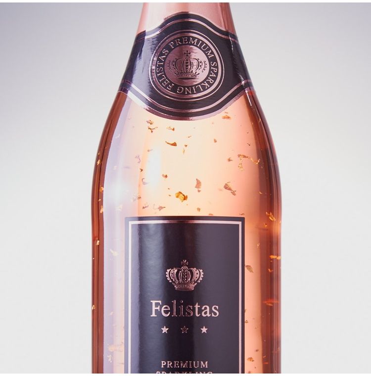 24カラット金箔入りスパークリングロゼ フェリスタスロゼ BOX入り 代引