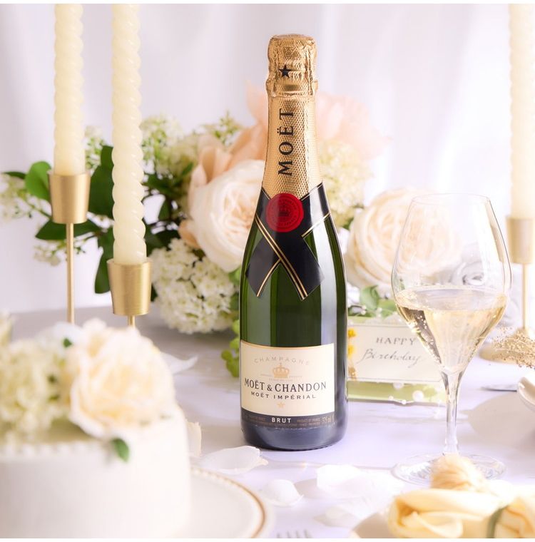 バースデーBOX】モエ・エ・シャンドン ハーフボトル 紅白飲み比べ2本