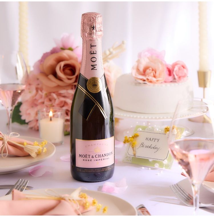 バースデーBOX】モエ・エ・シャンドン ハーフボトル 紅白飲み比べ2本