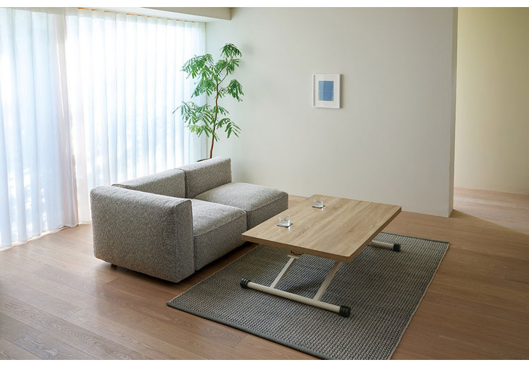 リフトテーブル 90×60 伸長式 テーブル 昇降テーブル ダイニング