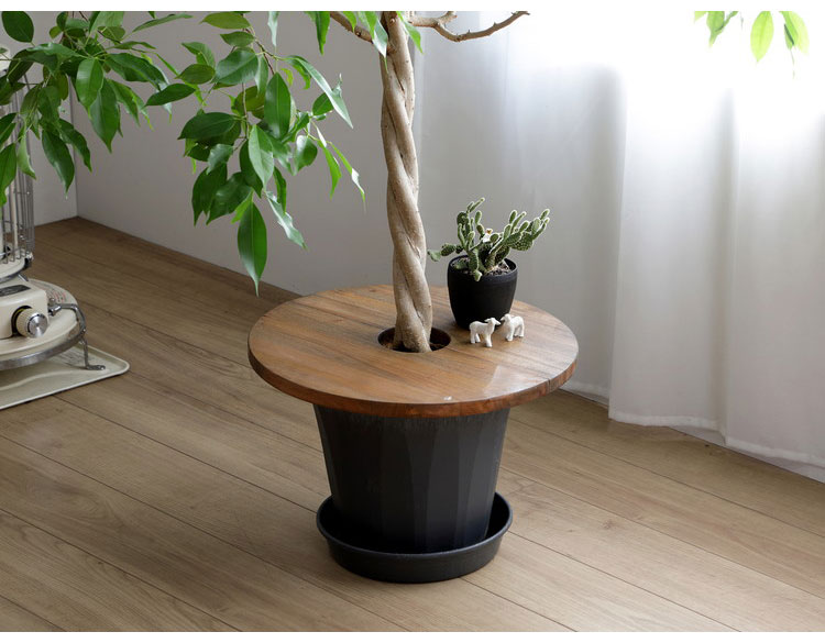 プランツテーブル 直径45cm Jardin Plants Table ミニテーブル 天然木