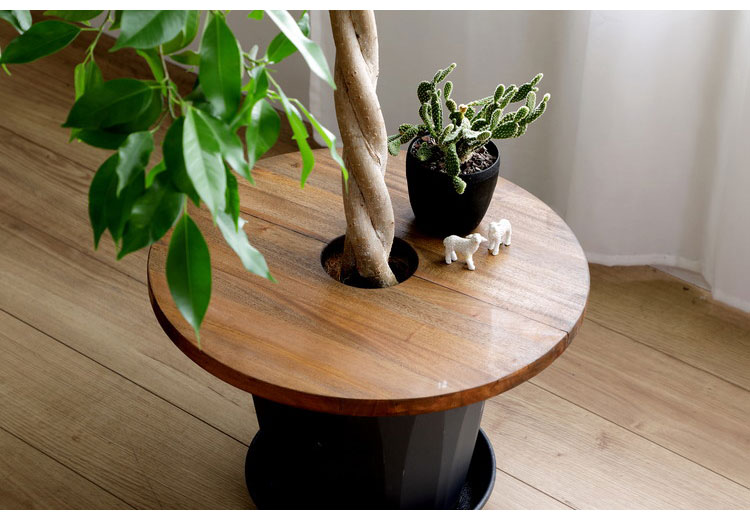 プランツテーブル 直径45cm Jardin Plants Table ミニテーブル 天然木
