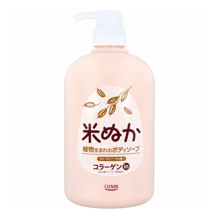 ナチュラルボディソープ 米ぬか ブローラルブーケの香り 800mL ボディ