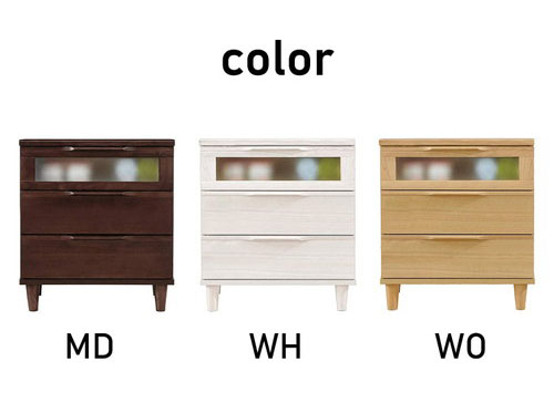 筑波産商 アルカ AL-43 チェスト 幅60cm 3段 収納 収納家具 リビング