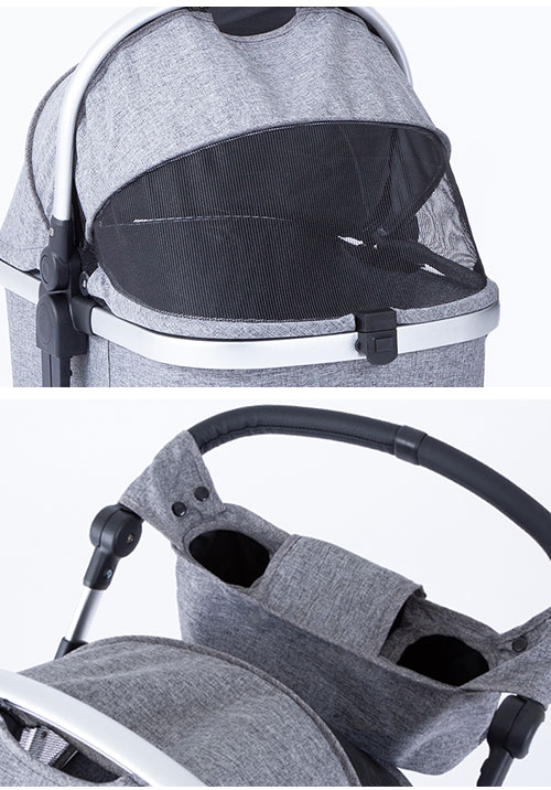 ピッコロカーネ カリーノ3 ペットカート スリム 多機能 フレーム