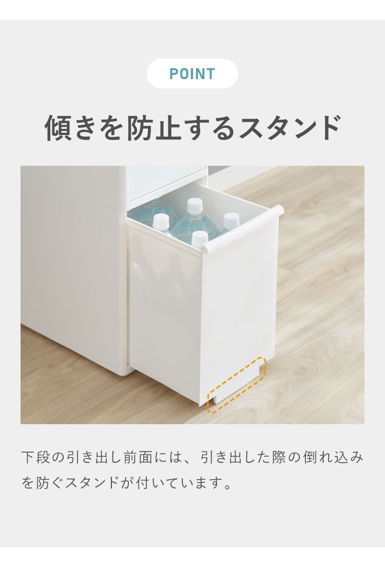 ライクイット like-it キッチン収納 引出し ワイド 3段 約幅25.5 ライクイット like-it キッチン収納 引出し ワイド 3段 約幅25.5