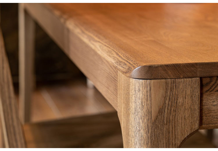 ダイニングテーブル 幅180cm 天然木 タモ無垢材 オイル仕上げ おしゃれ