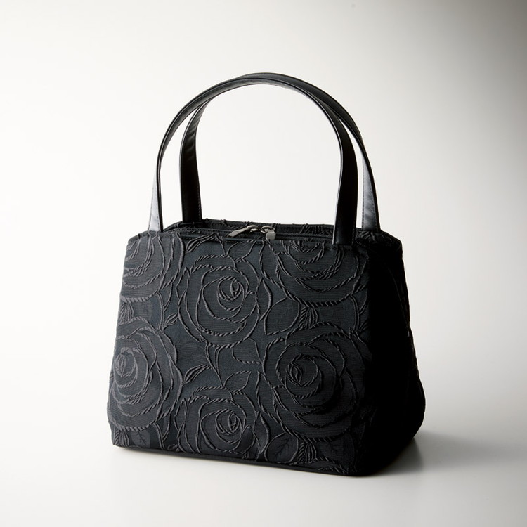 山梨県富士吉田ふじやま織手提げ ブラック バッグ MKW-15000BK 代引