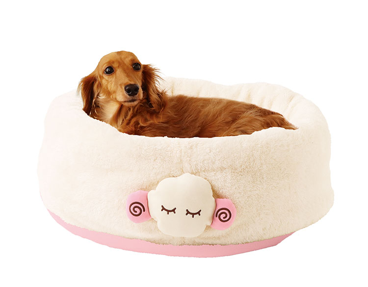 ペッツルート ふんわり包まれ 2way ひつじ ベッド マット ペット用 犬