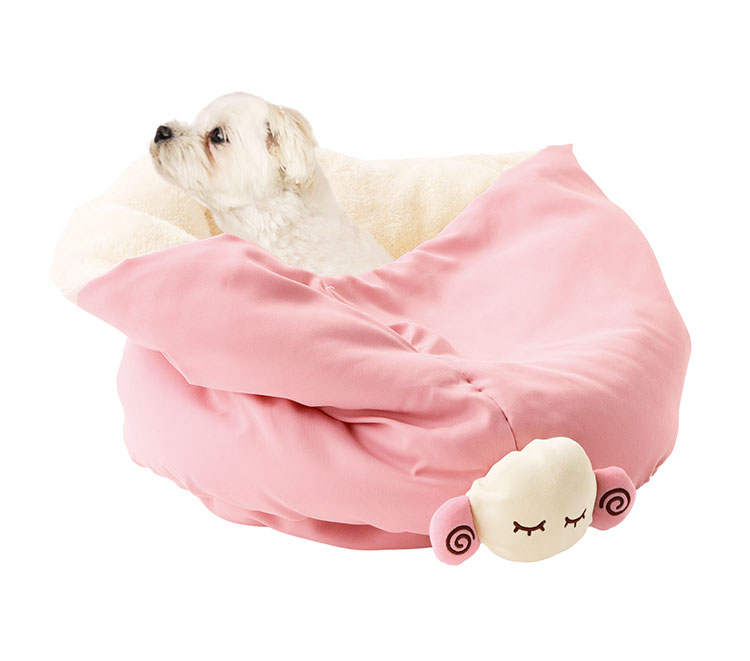 ペッツルート ふんわり包まれ 2way ひつじ ベッド マット ペット用 犬