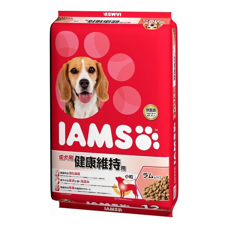 売り通販店 アイムス (IAMS) ドッグフード 健康維持用 小粒 ラム