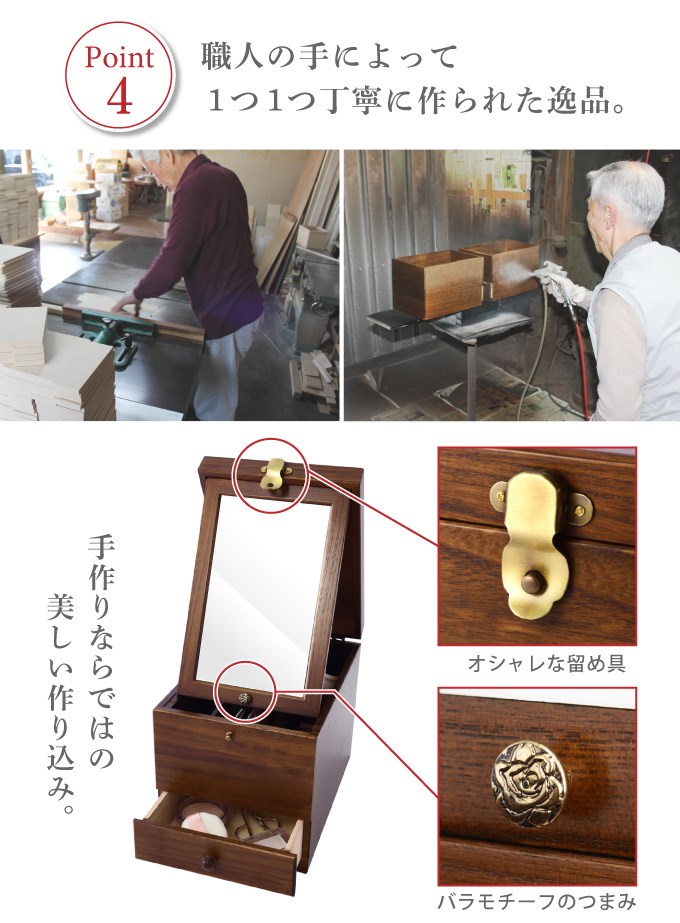 超新作】【超新作】コスメティックボックス Lサイズ 化粧台 化粧箱 コスメ 美容 17-513 代引不可 メイクボックス