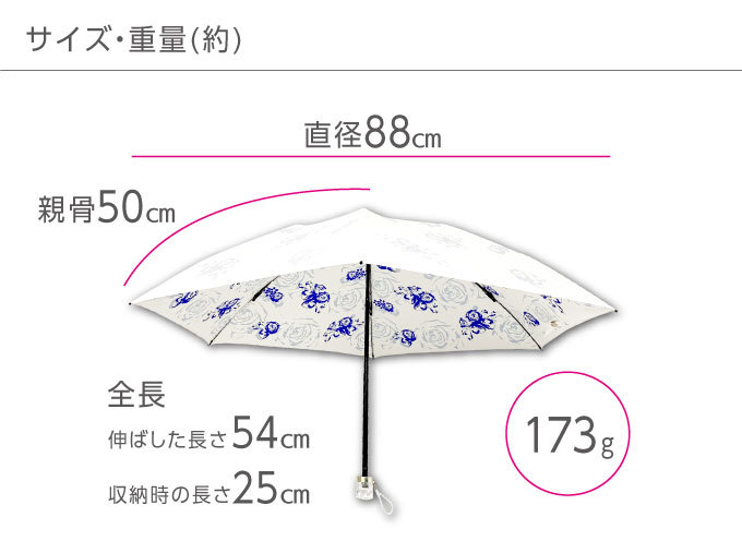 爆買い人気 4010 おしゃれ かわいい 代引不可 リコメン堂 - 通販 - PayPayモール プレミアムホワイト 50ミニ エレガントフラワー柄 ネイビー 傘 折り畳み傘 SALE品質保証