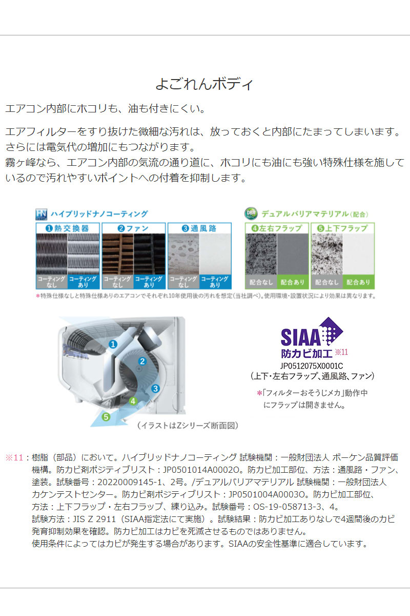 三菱電機 ルームエアコン 霧ヶ峰 MSZ-FZ5622S-W 主に18畳 ピュア 