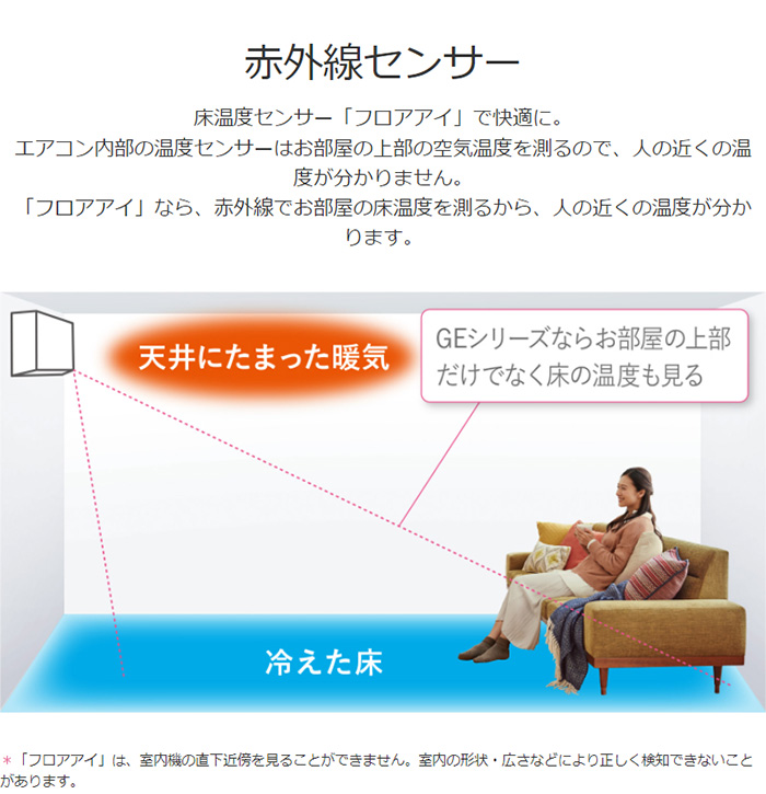 三菱電機 霧ヶ峰 ルームエアコン MSZ-GE2222-W 主に6畳 設置工事不可 三菱 エアコン 空調 設備 代引不可  :m7-4902901927799:リコメン堂インテリア館 - 通販 - Yahoo!ショッピング