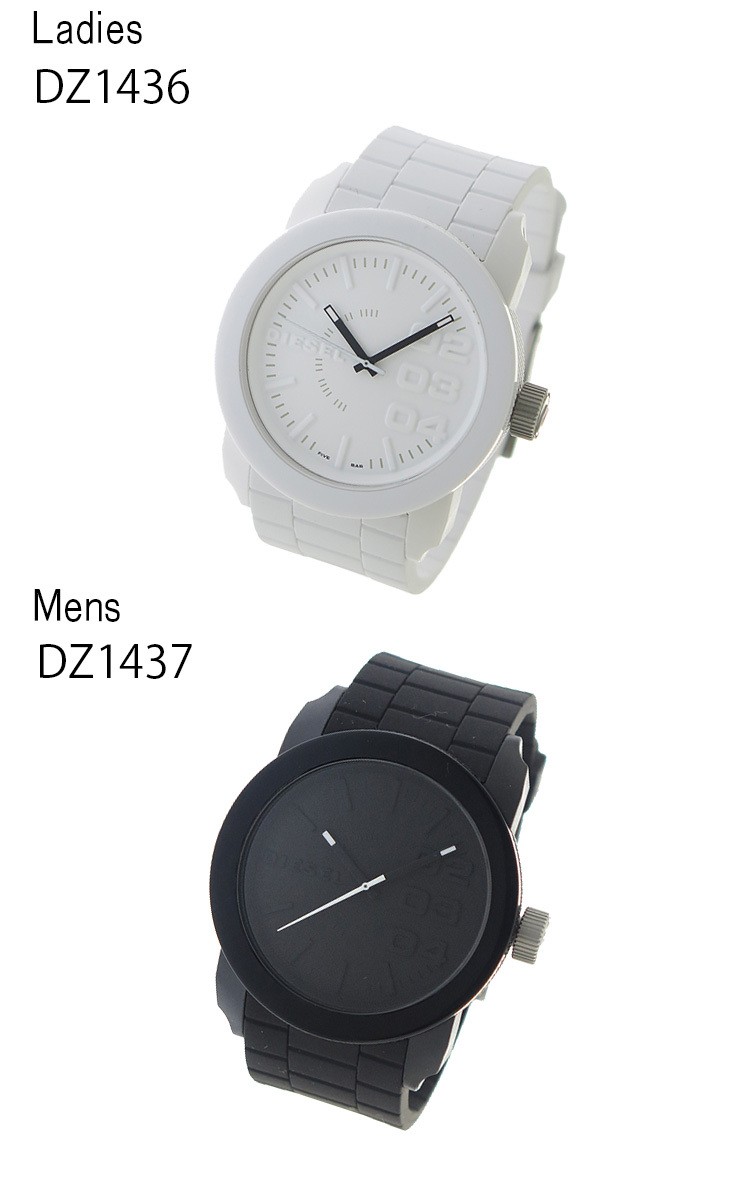 純正人気ペアウォッチ ディーゼル DZ1436 DZ1436 ホワイト 送料無料 腕時計(アナログ)