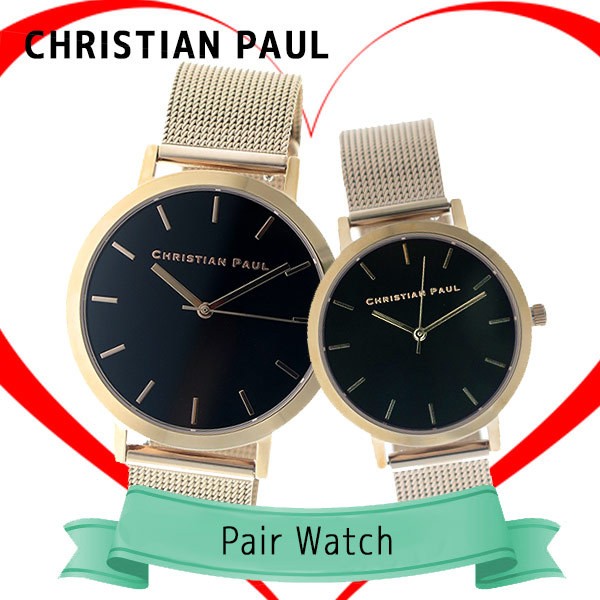 割引純正 ペアウォッチ クリスチャンポール Christian Paul 腕時計 メンズ レディース クォーツ Rbr4319 Rbr3519 ロウ Raw ブラック ローズゴールド 送料無料 価格販売中 Esyme Com Mx