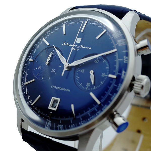 ステンレス サルバトーレマーラ クォーツ ネイビー リコメン堂 通販 Paypayモール Salvatore Marra 腕時計 メンズ Sm