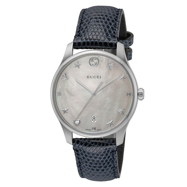 グッチ GUCCI 腕時計 メンズ YA1264049 クォーツ ホワイト ブルー 送料 