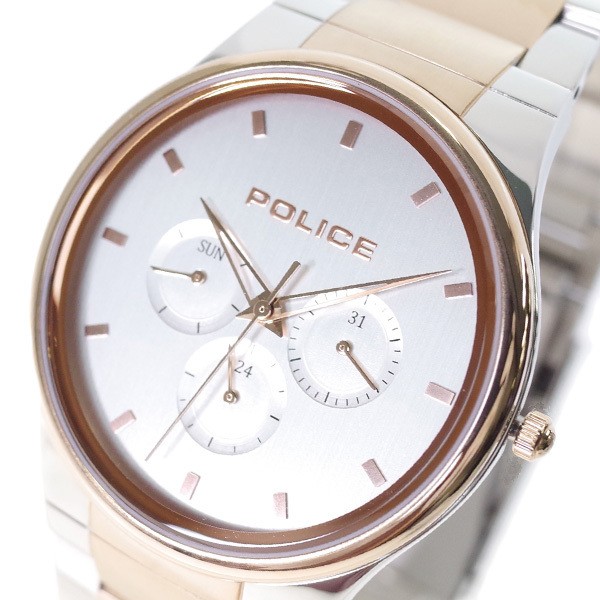 ポリス Police 腕時計 メンズ Pljstr 04m クォーツ ピンクゴールド シルバー メンズ腕時計 ピンクゴールド リコメン堂 送料無料 リコメン堂 通販 驚きの値段 の 一番の日本正規品 の