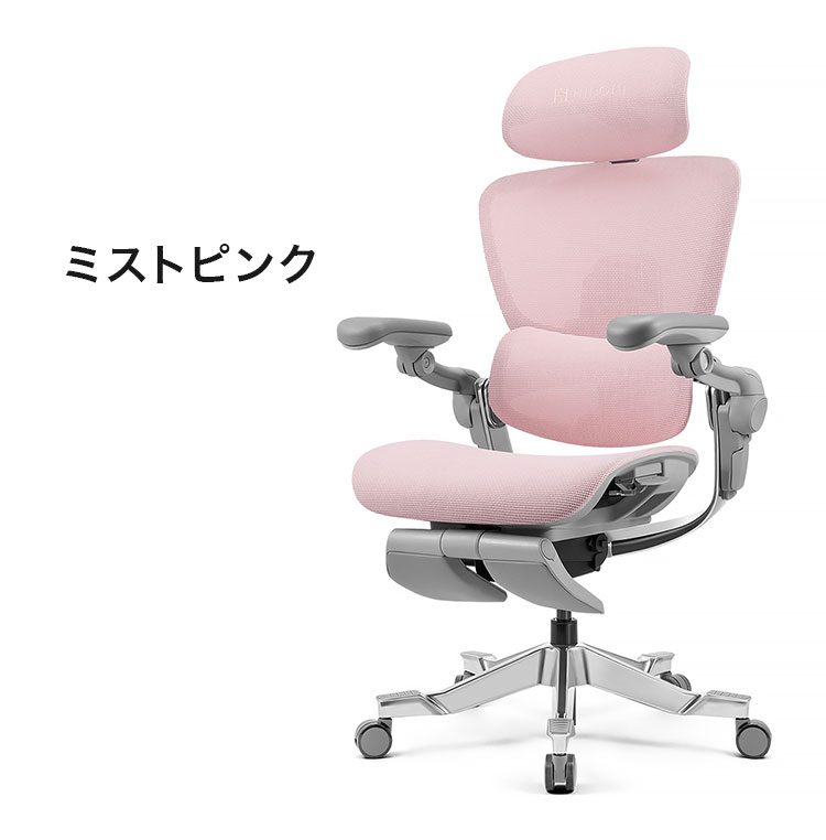 HINOMI H2PRO レッグレスト付き オフィスチェア デスクチェア