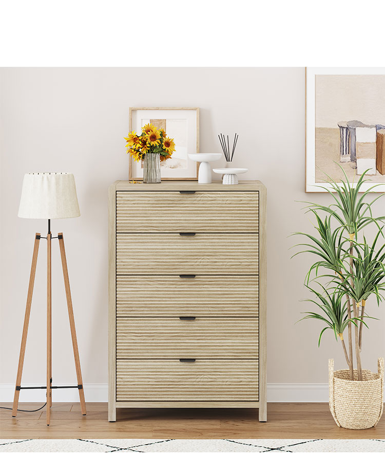 ROOMY 5-DRAWER CHEST SAND アップサイド ドゥ ルーミー 5段チェスト