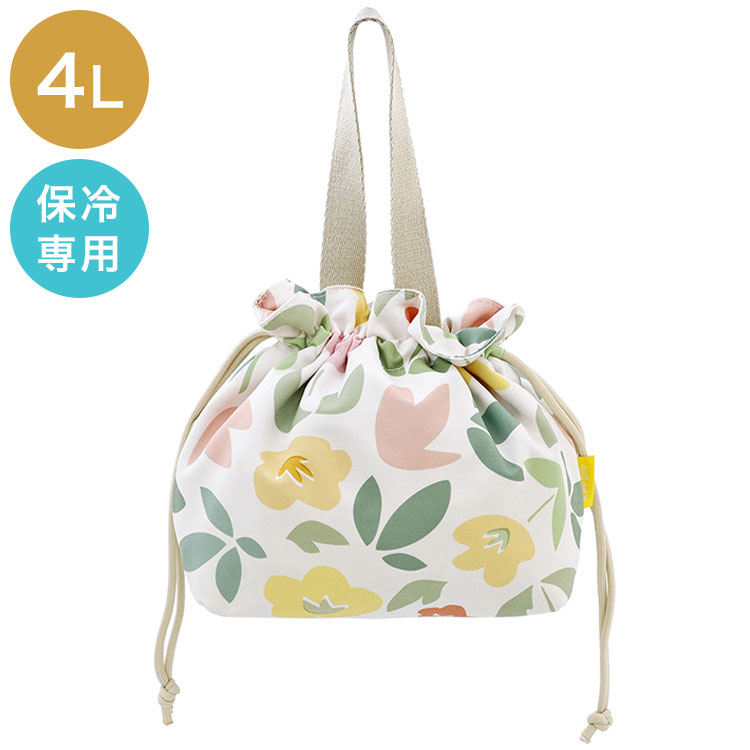 keepie キーピィ 保冷バッグ ランチバッグ 巾着 4L LV-0012 巾着袋 お