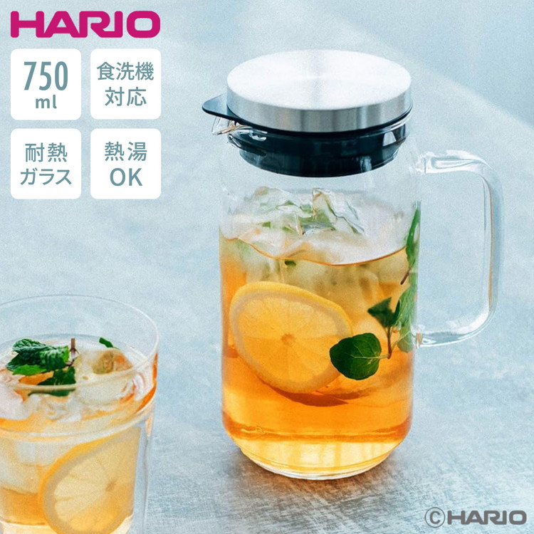 I.S.E. アイセ チャクラ イオン棒 ヒーリング リラックス HARIO ウォータージャグ 750ml 耐熱ガラス 食洗機対応 ピッチャー 麦茶