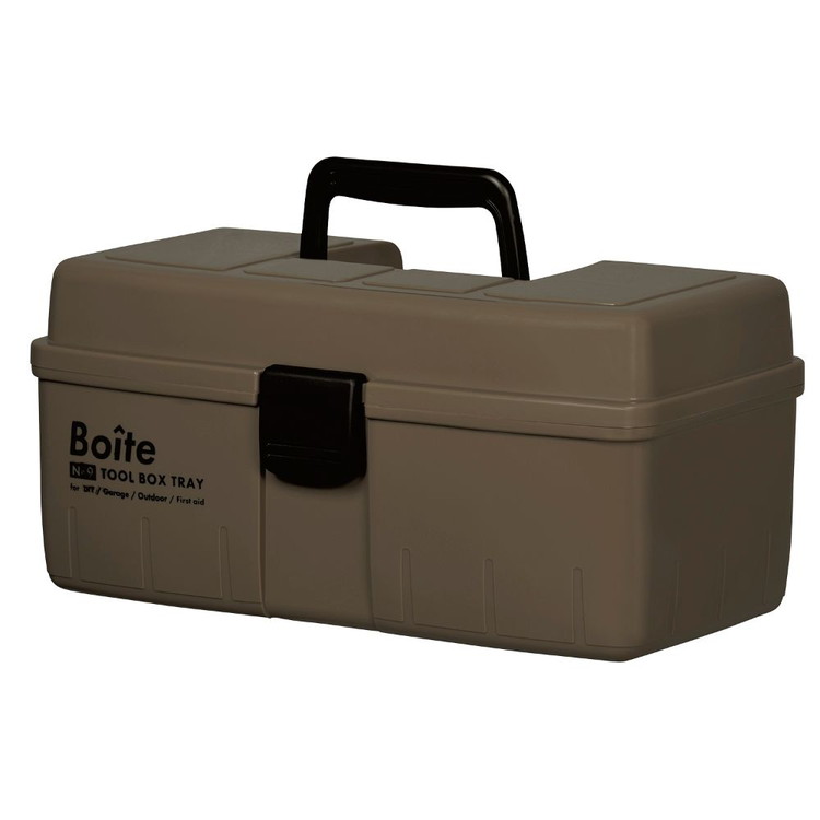 Boite デザインツールボックス 中皿式 ガレージ DIY アウトドア 工具 