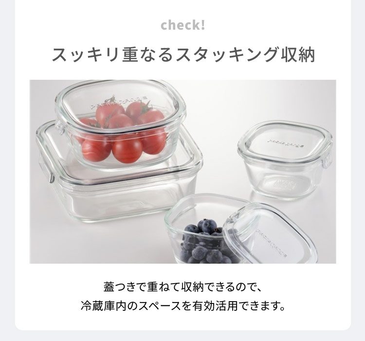 iwaki イワキ 新色 耐熱ガラス保存容器 4点セット パックアンドレンジ 