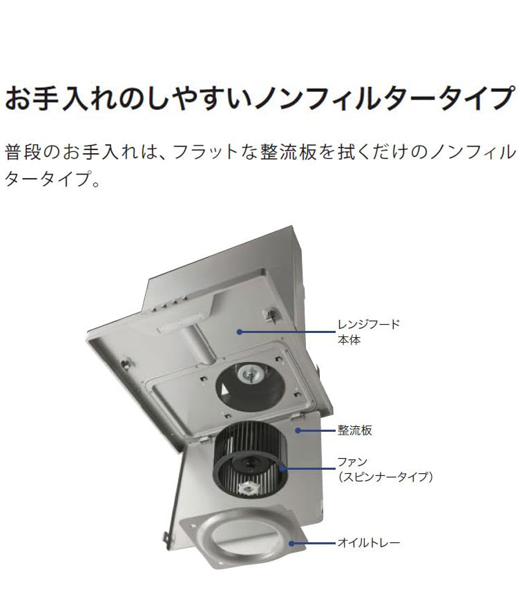 NFG9S20MSIL 90cm ダクト左タイプ ノーリツ レンジフード スリム型