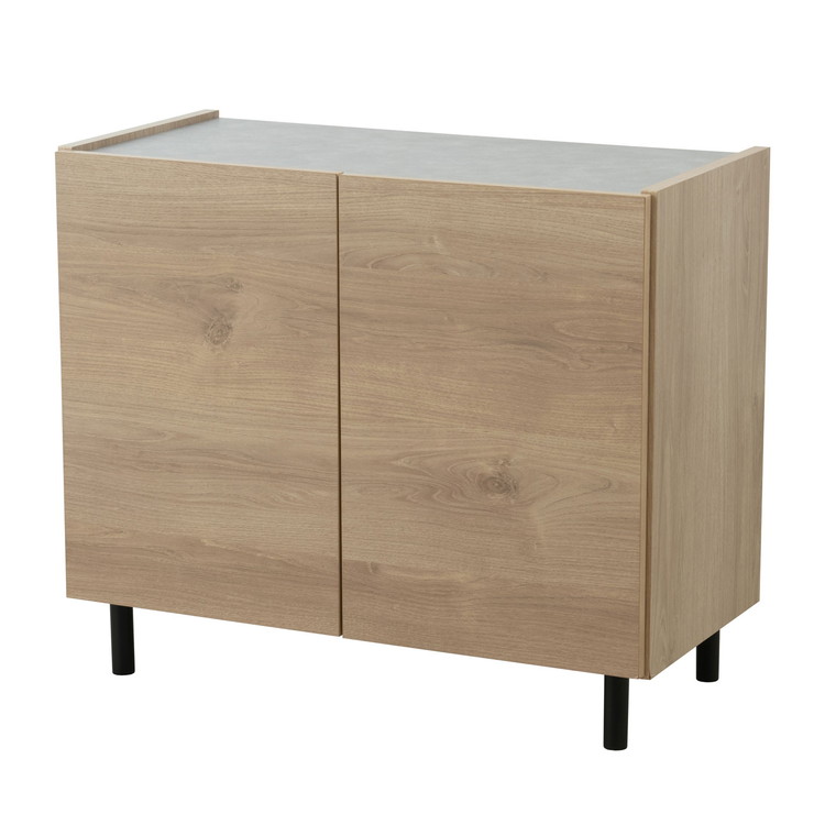 脚付キャビネット 幅80 北欧タイプ 完成品 北欧 本収納 ブックラック